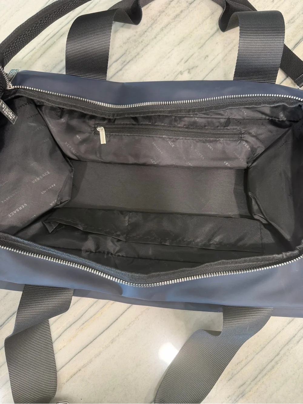 Versace parfum Navy Blue Weekender Duffel Bag
